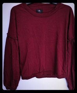 7 for all mankind long sleeve easy top